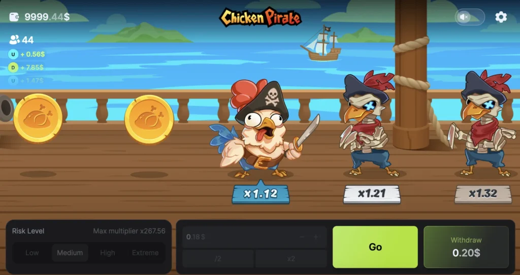 Chicken Pirate game